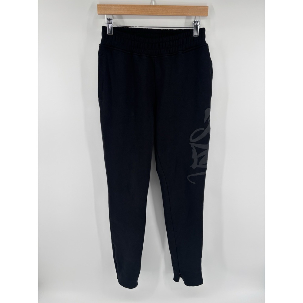 Syna World Logo Tracksuit Pants Sz XS In Blackout Sweatpants Streetwear